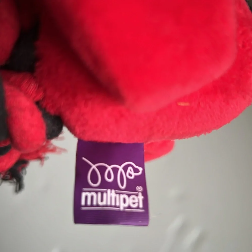 Multipet Red Loofah Dog Rope Tug of War Toy
